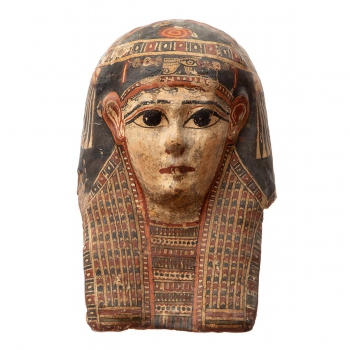 An Egyptian mummy mask