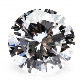 A 14k white gold diamond single stone ring