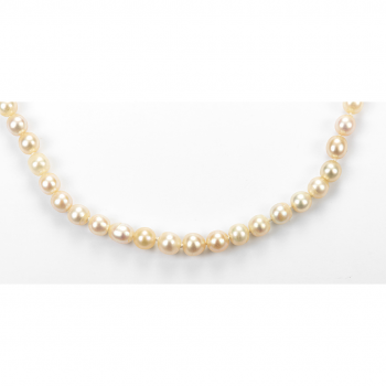 A natural pearl necklace