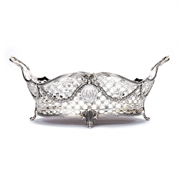 A fine Dutch silver bread basket, Reinier Brandt, Amsterdam