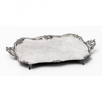 A fine Dutch silver tray, Reinier de Haan, The Hague